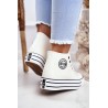 Baltos spalvos šiuolaikiški stilingi BIG STAR batai su platforma - GG274013 WHITE