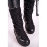Aukštos kokybės natūralios odos zomšos batai Laura Messi 2054 - 2054 BLK