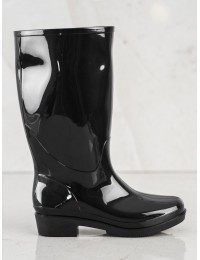 Juodos spalvos stilingi juodi guminiai batai - HMY-12B