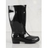 Juodos spalvos stilingi juodi guminiai batai - HMY-12B