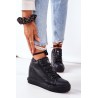 Juodi stilingi aukštos kokybės Big Star batai su platforma - EE274127 BLACK
