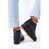 Juodi stilingi aukštos kokybės Big Star batai su platforma - EE274127 BLACK