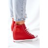 Stilingi odiniai Cross Jeans batai su platforma - II2R4026 RED