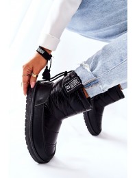 Šilti patogūs juodi Big Star žieminiai batai - II274120 BLK
