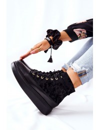 Natūralios odos aukštos kokybės stilingi batai - Black Moro - 3034 CZAR MORO