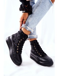 Natūralios odos aukštos kokybės stilingi batai - Black Moro - 3034 CZAR MORO