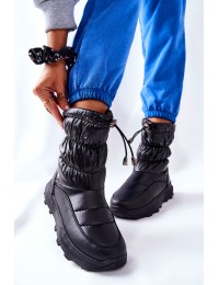 Juodos spalvos šilti žieminiai batai - 21SN26-4353 BLK