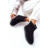 UGG stiliaus juodi patogūs žieminiai batai - 9BT26-1470 BLK