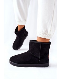 UGG stiliaus juodi patogūs žieminiai batai - 9BT26-1470 BLK