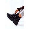Sportinio stiliaus juodi stilingi batai - 21-12W003 BLK