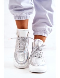Stilingi patogūs Silver Joenne batai su pašiltinimu - IC02P SILVER