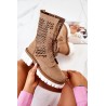 Madingi natūralios odos aukštos kokybės batai Nicole Camel - 2706/023 CAMEL