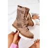 Madingi natūralios odos aukštos kokybės batai Nicole Light Brown  - 2706/060 L.BROWN
