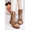 Aukštos kokybės natūralios verstos odos batai Nicole Camel  - 2695/023 CAMEL