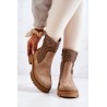 Aukštos kokybės natūralios verstos odos batai Nicole Light Brown  - 2711/060 L.BROWN