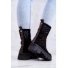 Aukštos kokybės natūralios verstos odos batai Nicole Black  - 2711/028 BLK
