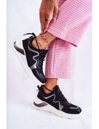 Women's Fashionable Sneakers Black Allie - 8396-SP BLACK