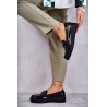 Juodos klasikinės spalvos stilingi batai - MK757 CZA/LAK