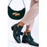 Žali elegantiški natūralios odos batai - 4046 ZIEL LICO+ZAMSZ