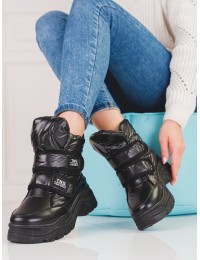 Šilti juodi žieminiai batai - 22-16062B