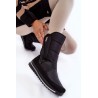 Juodi patogūs šilti žieminiai batai - PROGJ-22-128 BLACK