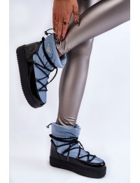 Šilti patogūs žieminiai batai - HY845-6 BLUE