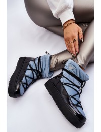 Šilti patogūs žieminiai batai - HY845-6 BLUE