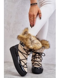 Šilti patogūs žieminiai batai - HY821-63 KHAKI