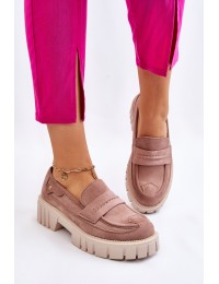 Šviesiai rudos spalvos stilingi batai - UK132P KHAKI