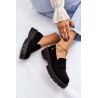 Klasikinės juodos spalvos stilingi batai - UK132P BLACK