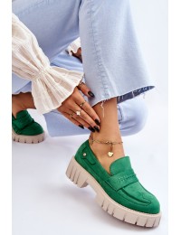 Žalios spalvos stilingi batai\n - UK132P GREEN
