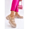 Šviesios smėlio spalvos stilingi batai\n - UK132P BEIGE
