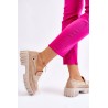 Šviesios smėlio spalvos stilingi batai\n - UK132P BEIGE