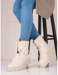 Kreminės spalvos žieminiai batai - 0411014BE