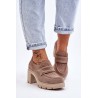 Stilingi natūralios odos kapučino spalvos batai - 20125 W.TAUPE+BOLZANO