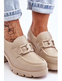 Natūralios odos aukštos kokybės stilingi batai - 20097 V.TAUPE+K