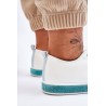 Balti odiniai sneakers bateliai moterims - LA222 BLUE
