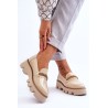 Natūralios odos Laura Messi stilingi batai - 2600/646 BEIGE