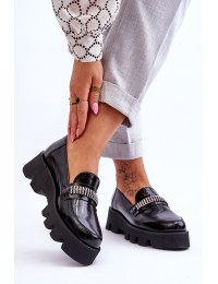 Natūralios odos Laura Messi stilingi batai - 2600/600 BLACK