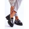 Natūralios odos Laura Messi stilingi batai - 2600/600 BLACK