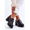 Juodi natūralios odos stilingi batai - 20097 V.CZARNY+CN
