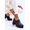 Juodi natūralios odos stilingi batai - 20097 V.CZARNY+CN