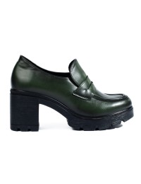 Tamsiai žali stilingi moteriški batai - 23-12154GR