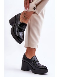 Aukštos kokybės stilingi natūralios odos batai - 20157 NAPLAK CZARNY