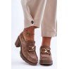 Aukštos kokybės stilingi natūralios odos rudi batai - 20097 W. FANGO