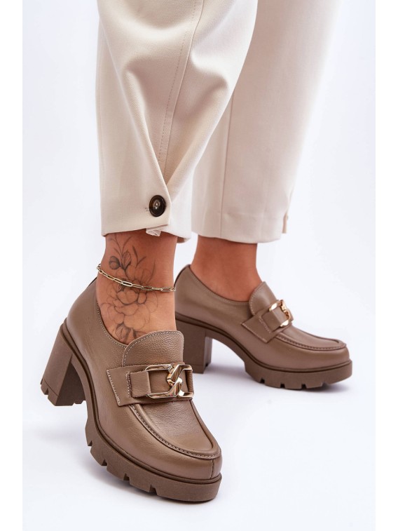 Aukštos kokybės stilingi natūralios odos rudi batai - 20097 V.FANGO