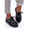 Klasikiniai natūralios odos stilingi batai - 10128 Naplak czarny+Bro