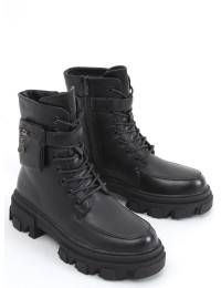 Juodi auliniai batai su pašiltinimu TRYMO BLACK - KB RB62P