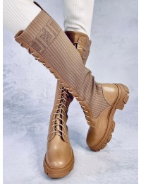 Suvarstomi moteriški batai elastingu aulu KEYSHIA LT.KHAKI - KB A9515