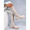 Suvarstomi moteriški batai elastingu aulu KEYSHIA BEIGE - KB A9515